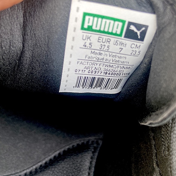 ‘PUMA x FENTY’ Black Ankle Strap Creeper Platform Sneaker - 7 - Picture 6 of 6